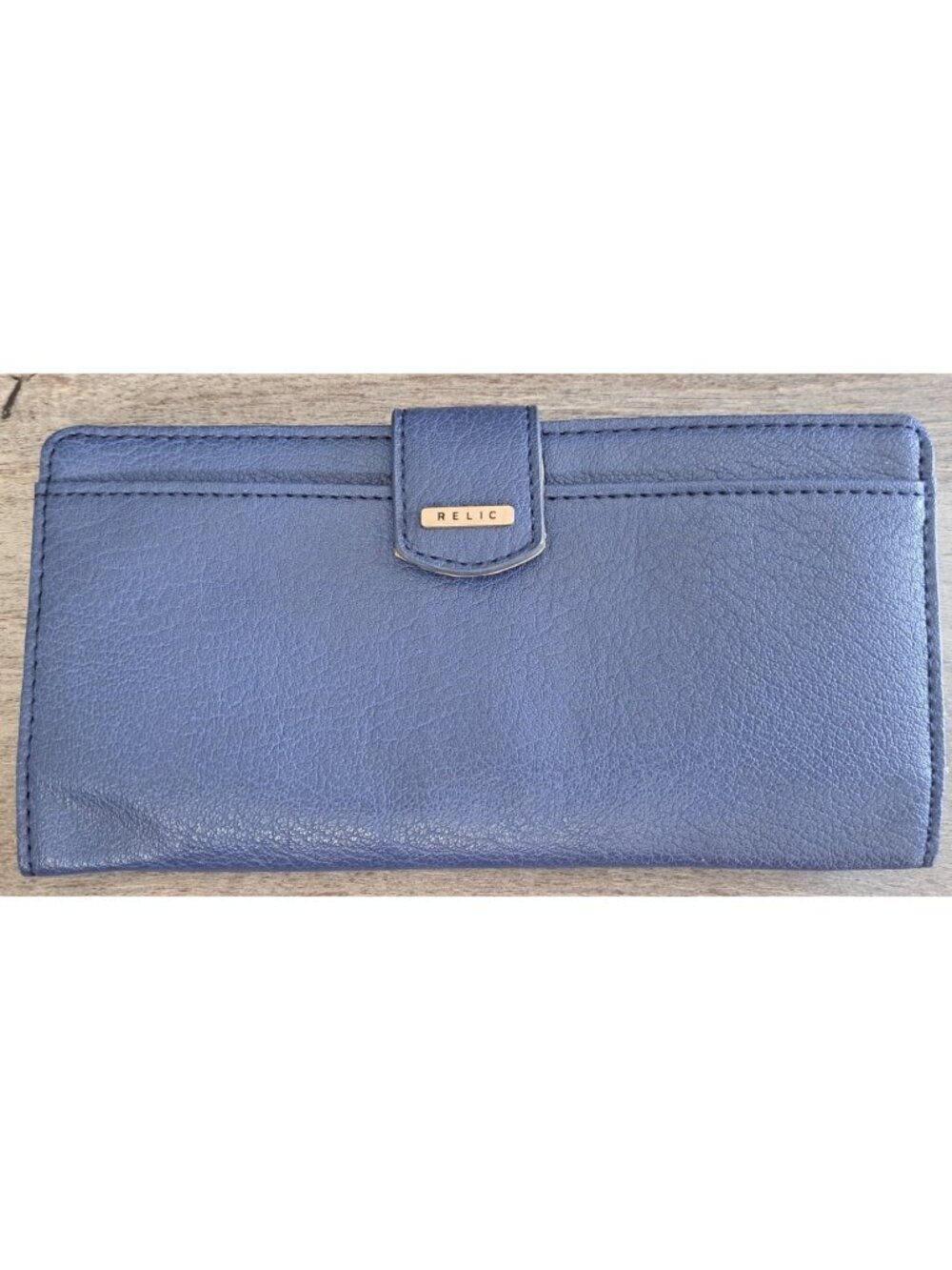 Relic Blue Snap Closure Wallet Credit Card ID Holder Clutch